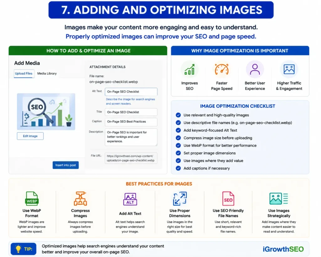 Adding and Optimizing Images