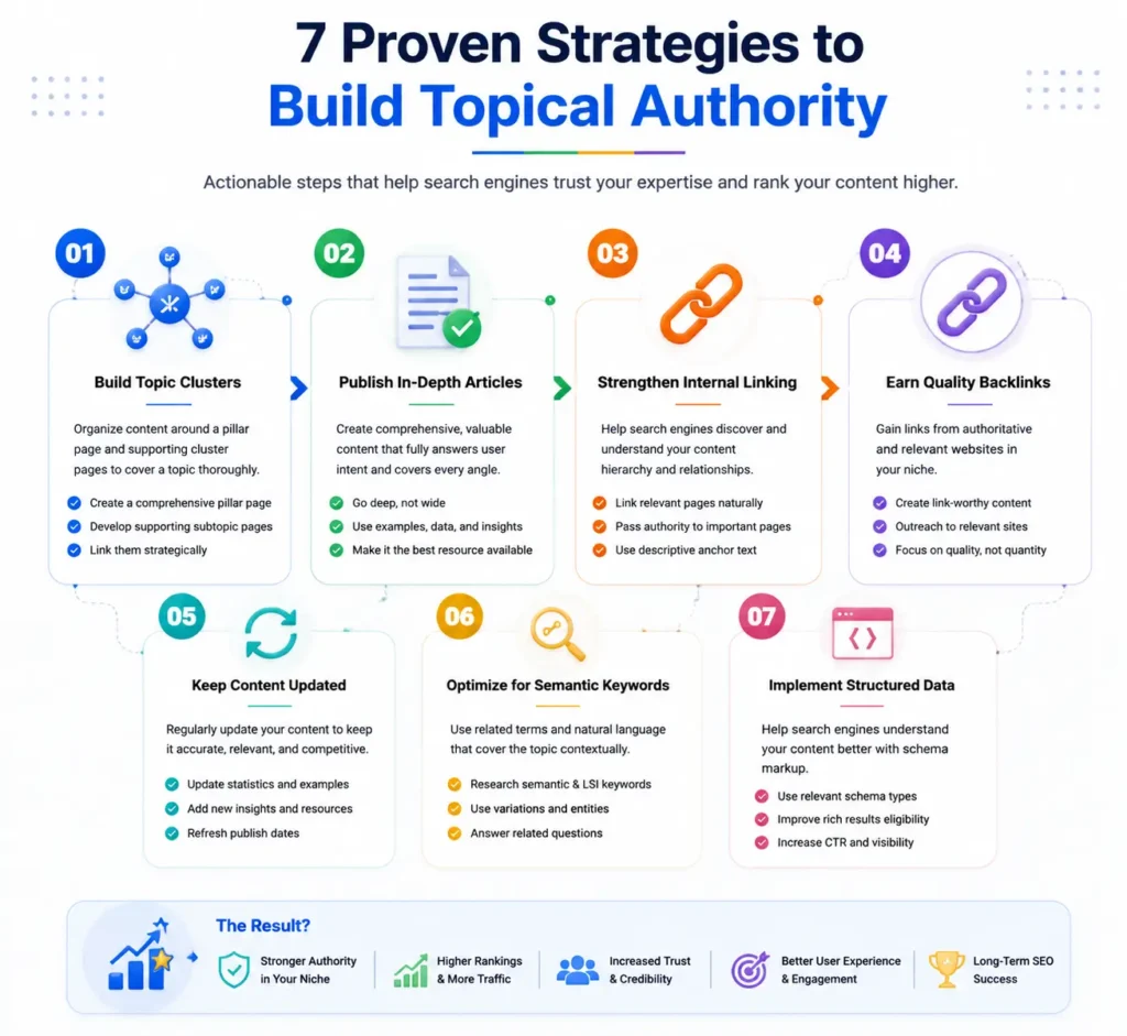 7 strategies to build topical authority