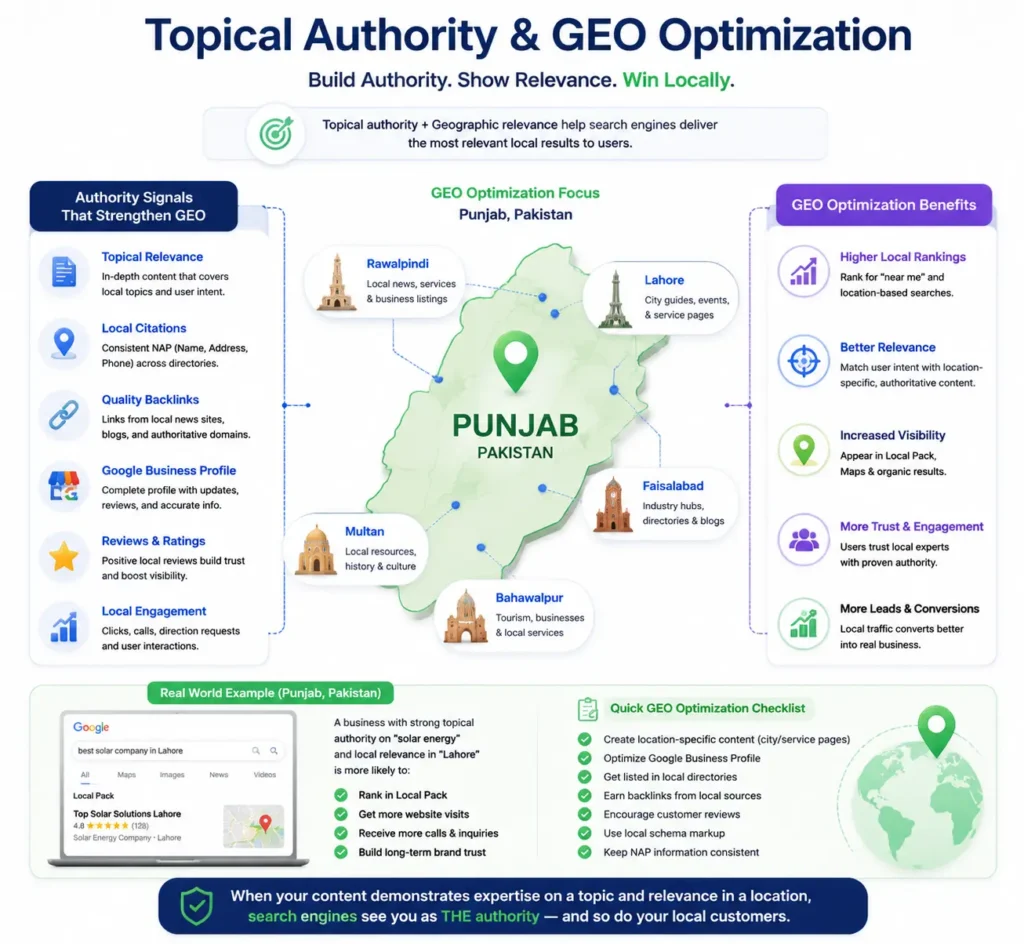 SEO and GEO optimization